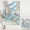 Designart - Watercolor Minimal Blue Tones II - Mid-Century Modern Canvas Artwork